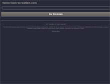 Tablet Screenshot of 4americanrecreation.com